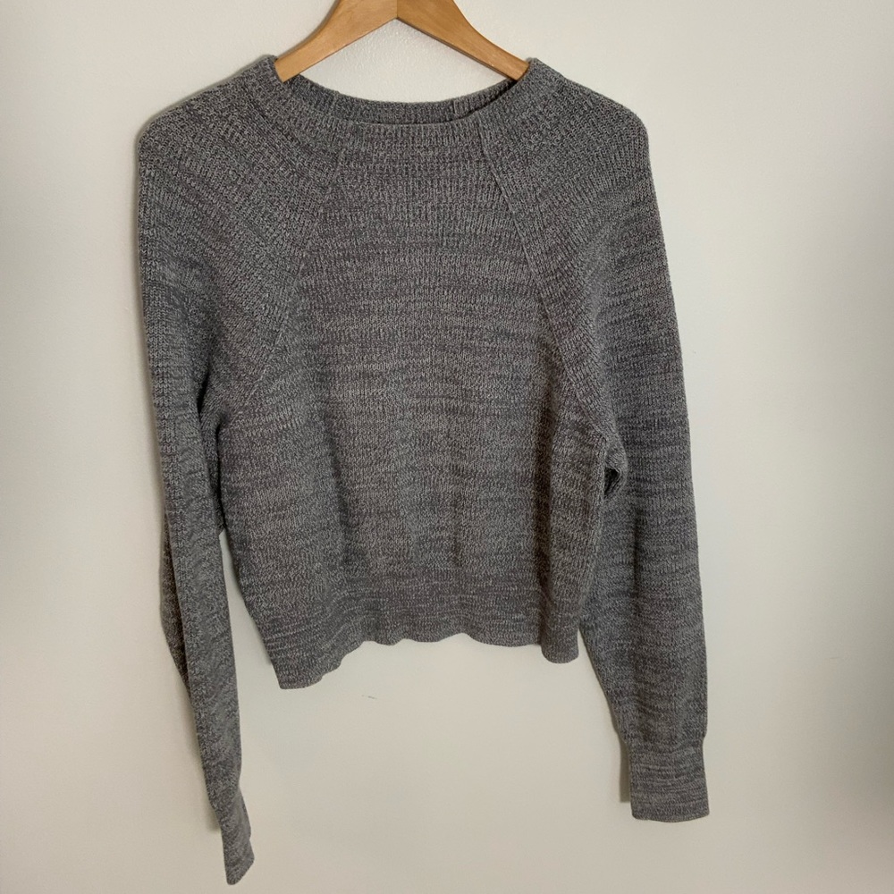 Free People Steel Grey Crewneck Sweater